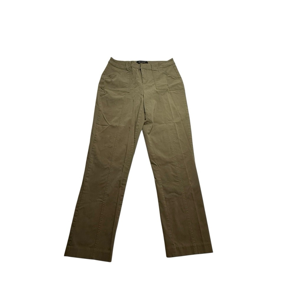 Ashley Stewart Women's Olive Green Stretch Pants Size 10/12 Career Workwear